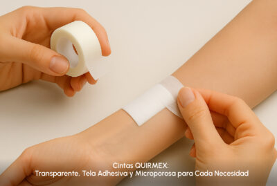 Cintas QUIRMEX: Transparente, Tela Adhesiva y Microporosa para Cada Necesidad